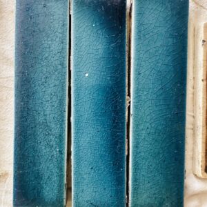 Antique AETCO Border Tiles - Teal Crackle - 6x1.5