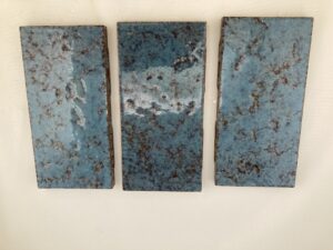 Vintage American Olean Caribbean Blue Subway Tiles — NOS, 3x6
