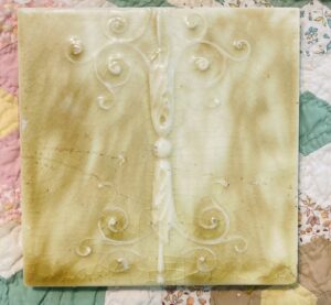Antique Fireplace Tile — Creamy Yellow Glaze, 6x6