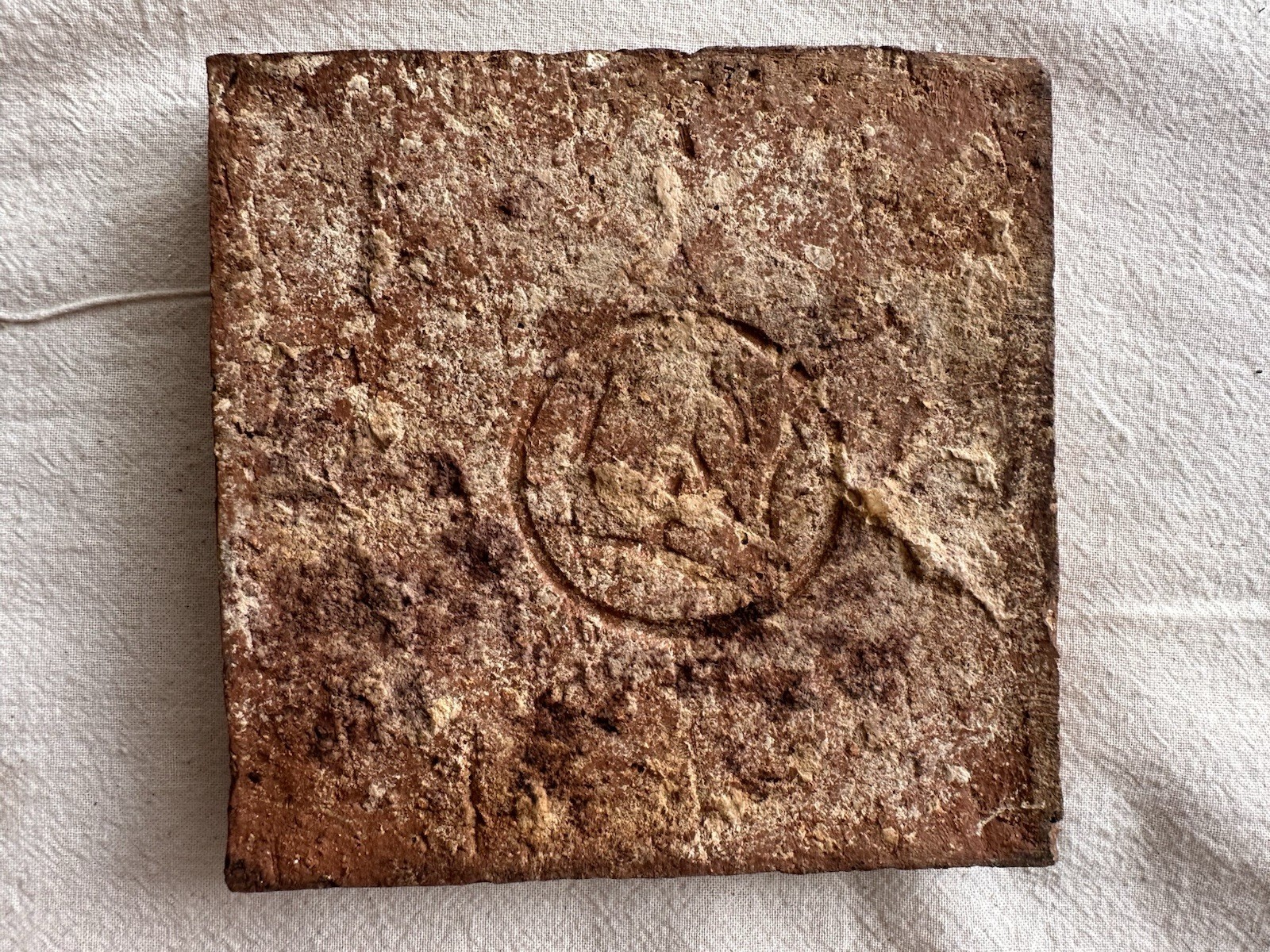 Antique Mosaic Tile Co. Faience Zodiac Capricorn Art Tile — Zanesville, 4x4 - Image 2