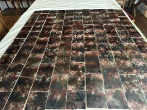 Antique USETCO Experimental Copper Reduction Glaze Fireplace Field — 33x36