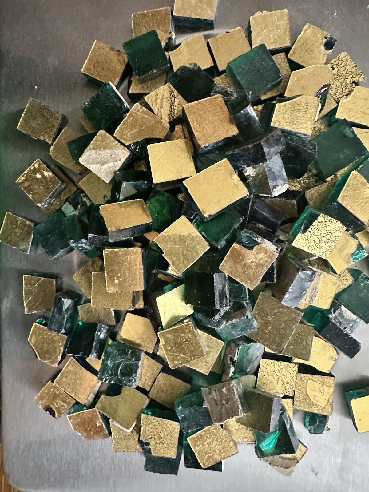 24k Gold Smalti — Liturgical Mosaic Tesserae, Gilded Architectural Glass (1 lb) - Image 5