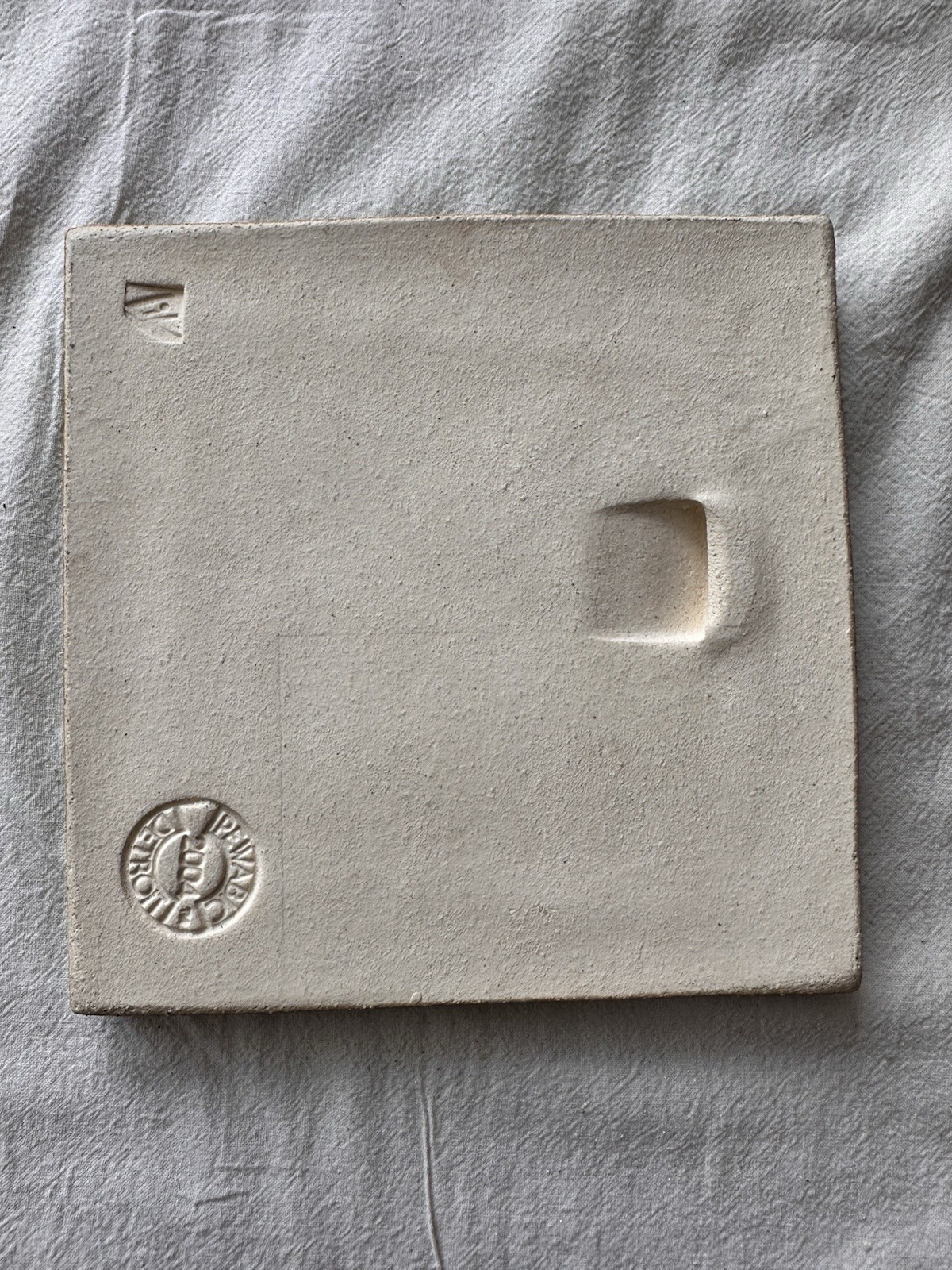 Pewabic Pottery Year of the Rooster Zodiac Tile — Aqua Glaze, 6x6 - Image 2
