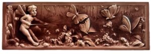 Antique AETCO Art Nouveau Allegory Figural Panel — 18 in, c.1890