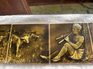 Antique Trent Figural Fireplace Surround — William Gallimore, c.1886–1895