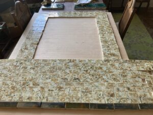Antique AETCO Botanical Surround & Hearth — 201 Tiles, 10 sq ft