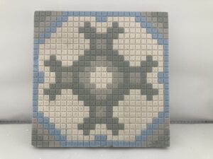 Antique AETCO Alhambra Hearth Mosaic (28-Tile)