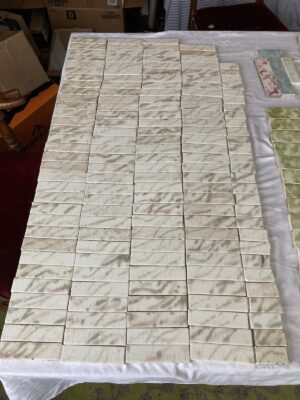 Antique AETCO Blush & Sage Marbled Field Tiles