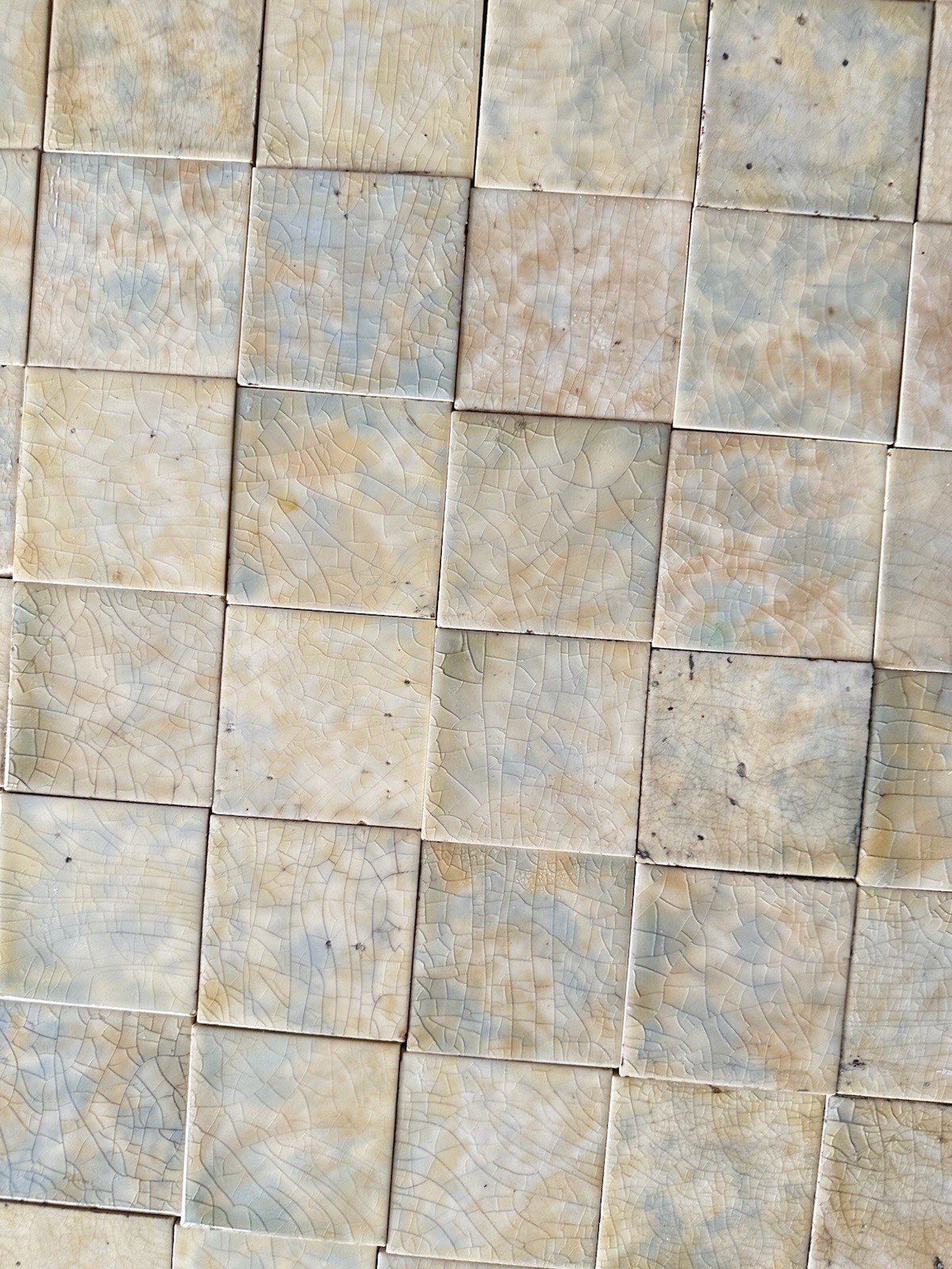 Antique Fairfield Pottery Fireplace Tiles — Field of Light & Smoke, 63 pcs - Image 4