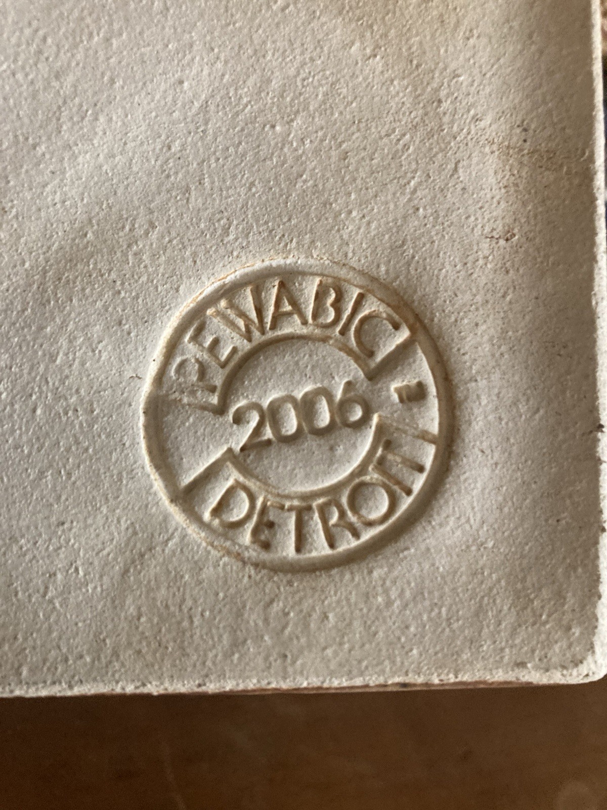 Pewabic Detroit 2004 Aladdin Flying Carpet Signed Limited Edition Art Tile - Image 2