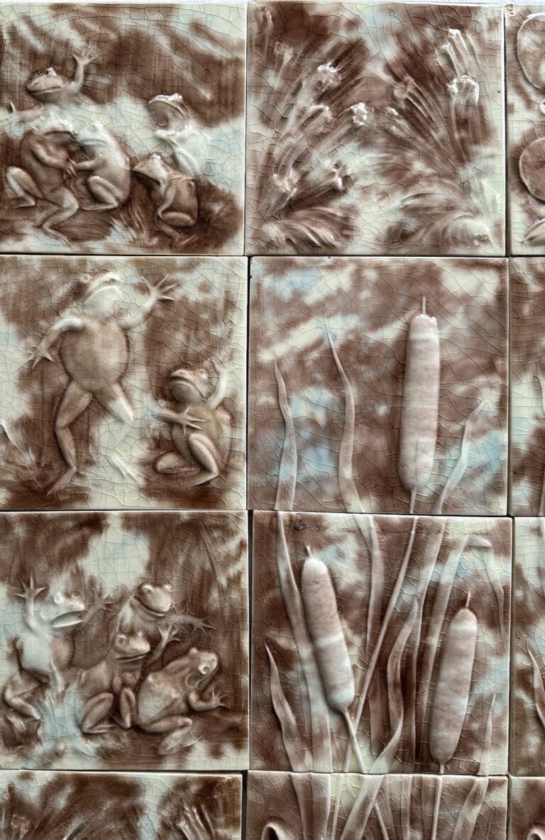 The Frog’s Wedding: A Hand-Painted Marsh in Tile