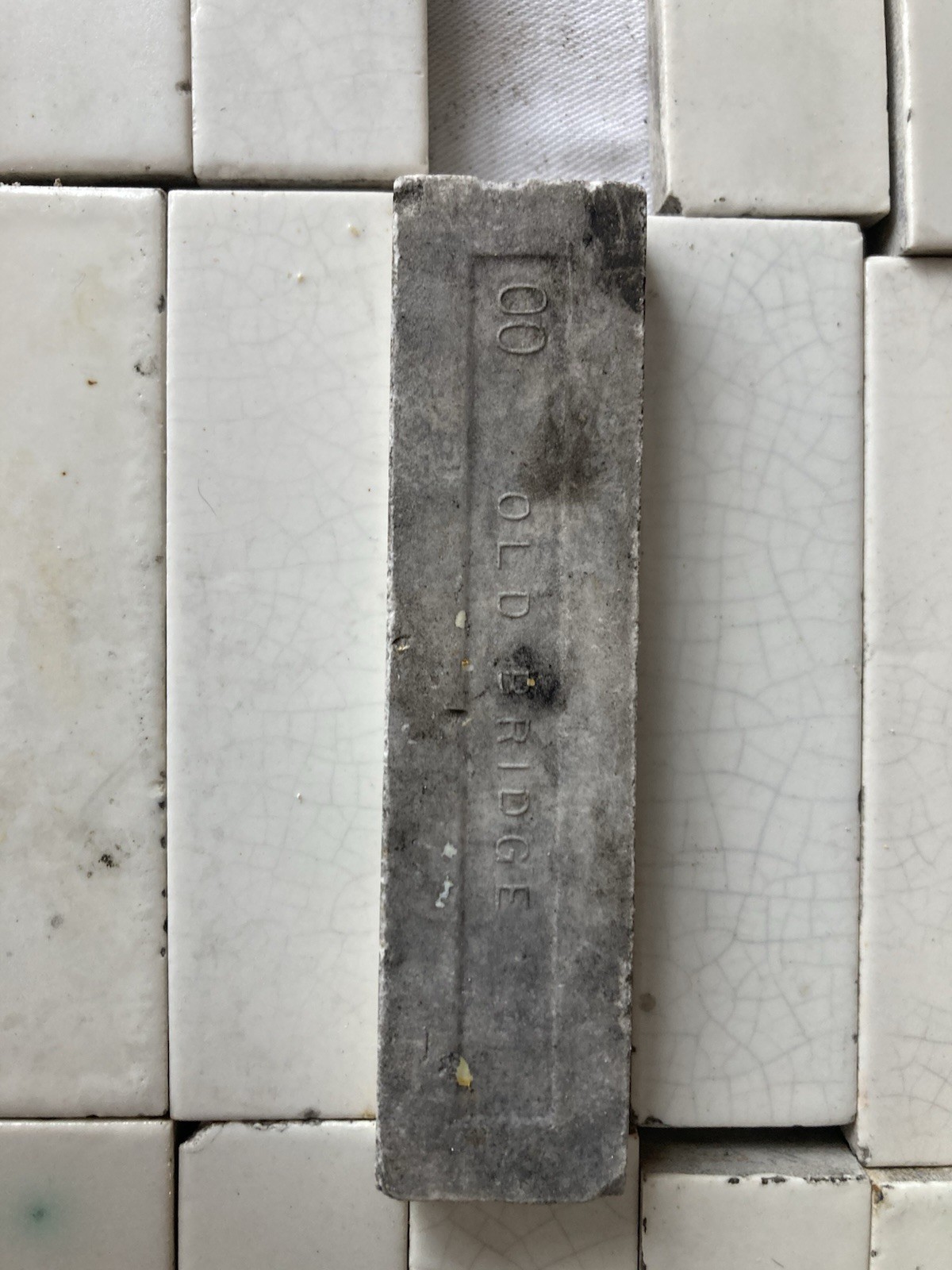 Antique Old Bridge White Tile Lot — New Jersey, 42 Tiles - Image 2