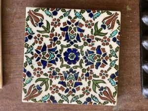 Vintage International Studio Art Tiles — Greece, Brazil & Italy (Set of 4)