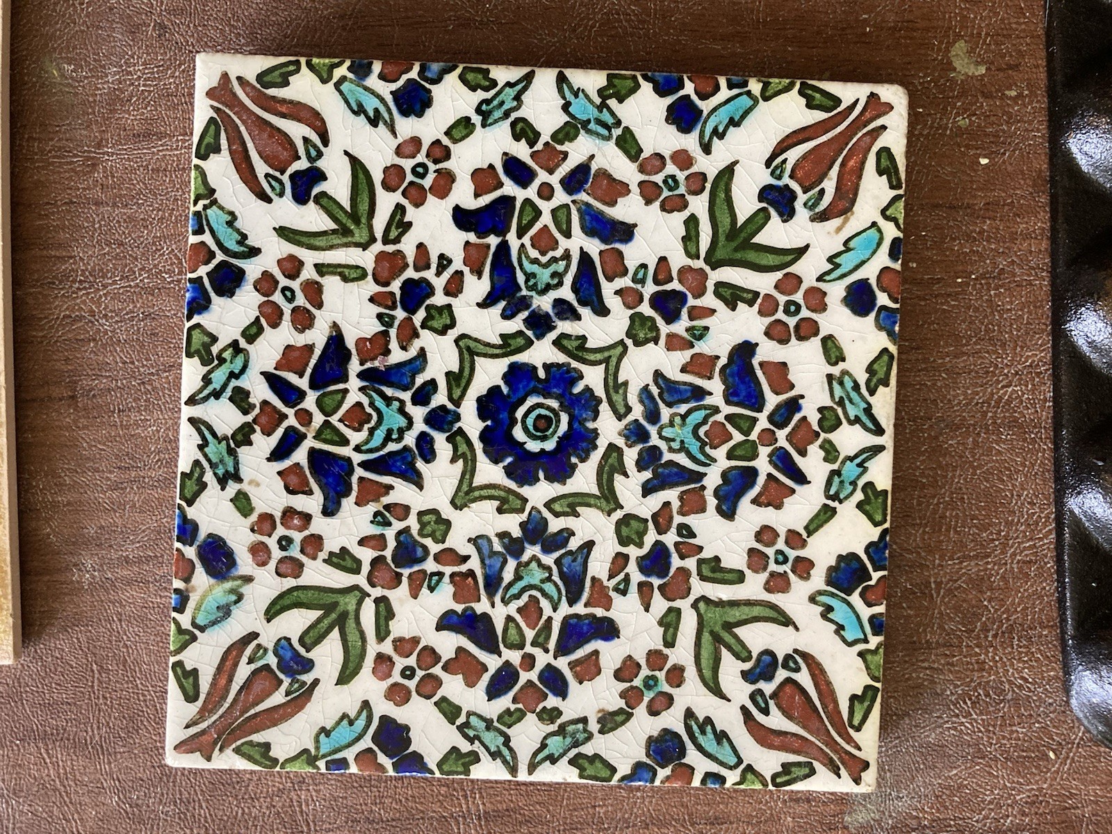 Vintage International Studio Art Tiles — Greece, Brazil & Italy (Set of 4)