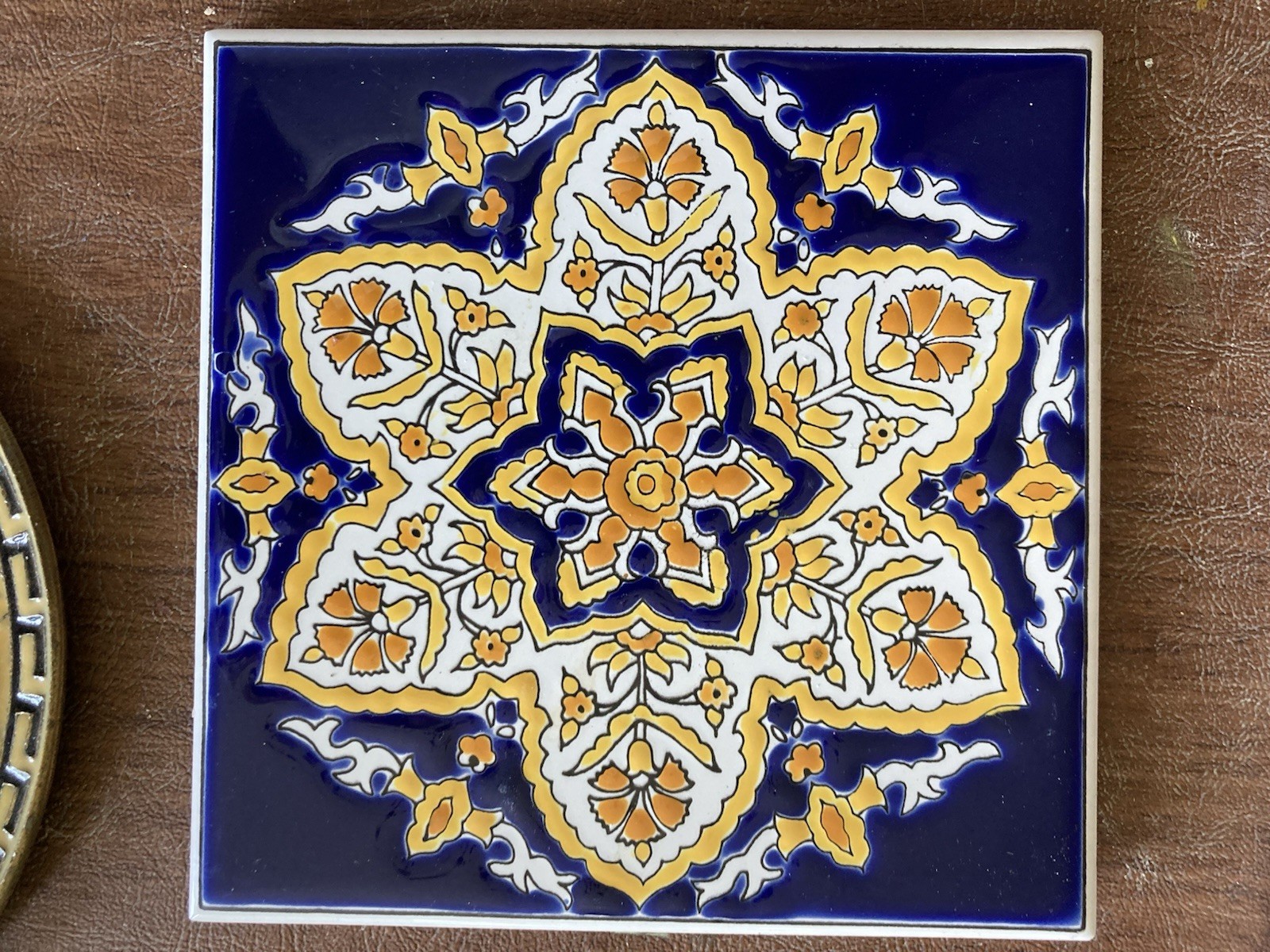 Vintage International Studio Art Tiles — Greece, Brazil & Italy (Set of 4) - Image 3